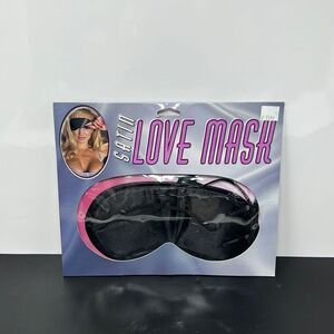 New satin love mask